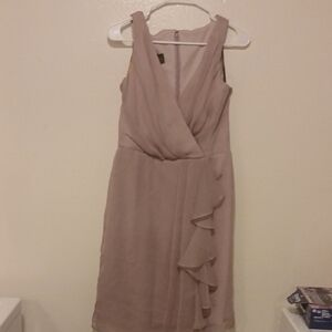 Lela Rose Sleeveless Midi Dress in Blush